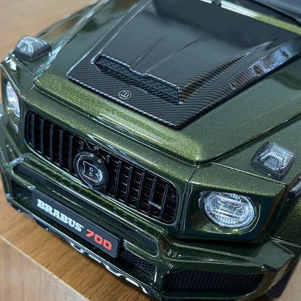 GT Spirit Mercedes-Benz G 63 BRABUS 700 Widestar 1/18 Resin Model Olive Green - detailed die-cast style model