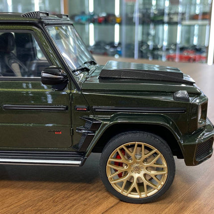 GT Spirit Mercedes-Benz G 63 BRABUS 700 Widestar 1/18 Resin Model Olive Green - showroom-quality model replica