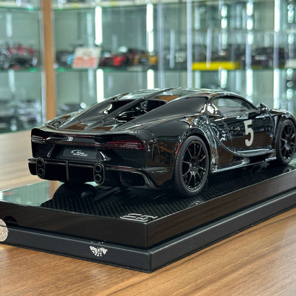 MR Collection Bugatti Chiron Super Sport 1:18 Nocturne Black Resin Model - fine detailed model replica