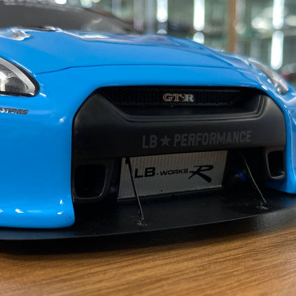 GT Spirit Nissan GT-R R35 Library Walk 1:18 Baby Blue Resin Model Car Limited Edition - detailed die-cast style model