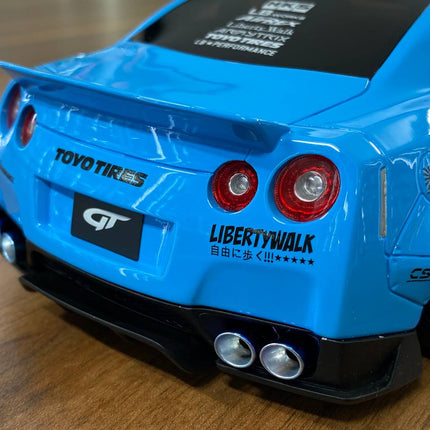 GT Spirit Nissan GT-R R35 Library Walk 1:18 Baby Blue Resin Model Car Limited Edition - collector edition scale model