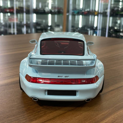 GT Spirit Porsche 911 993 GT 1996 1:18 Light Blue Resin Model - premium collector scale model