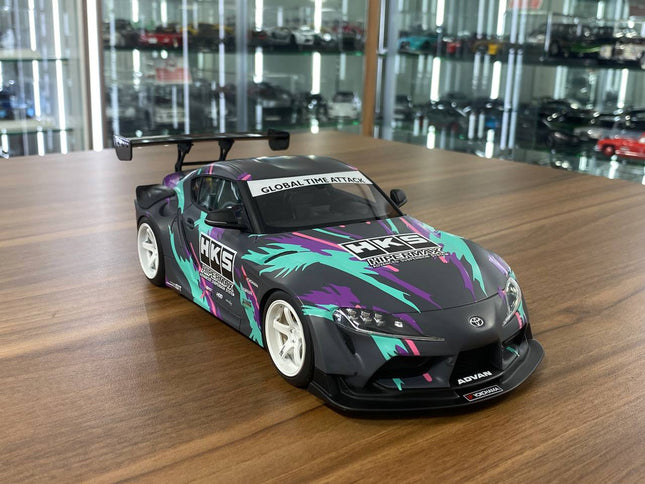 GT Spirit Toyota GR Supra A90 Tuned By HKS 1:18 Resin Model HKS Livery - detailed collector display model