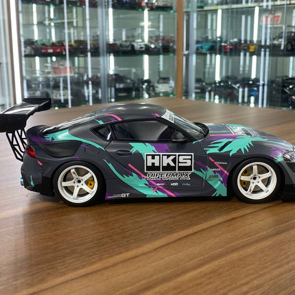 GT Spirit Toyota GR Supra A90 Tuned By HKS 1:18 Resin Model HKS Livery - collectible scale model car