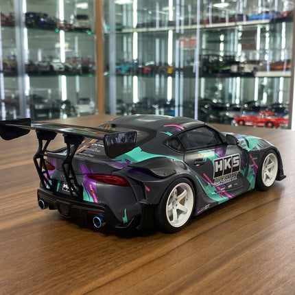 GT Spirit Toyota GR Supra A90 Tuned By HKS 1:18 Resin Model HKS Livery - fine detailed model replica