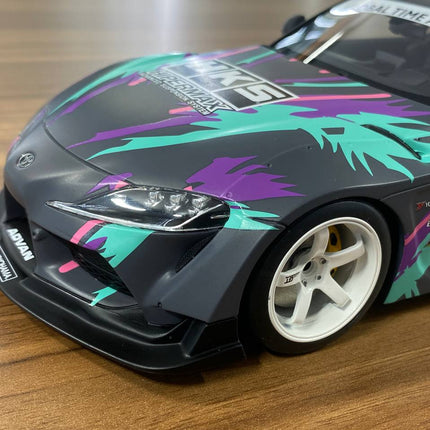 GT Spirit Toyota GR Supra A90 Tuned By HKS 1:18 Resin Model HKS Livery - detailed die-cast style model