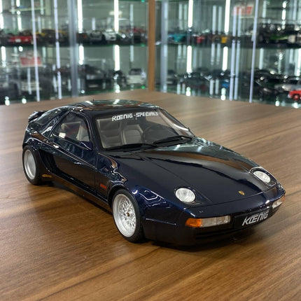 GT Spirit Porsche Koenig Specials 928 S Coupe 1981 1:18 Midnight Blue Resin Model - detailed collector display model