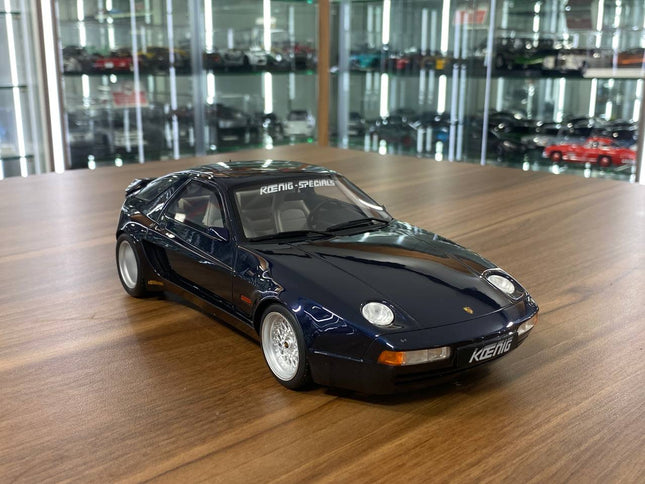 GT Spirit Porsche Koenig Specials 928 S Coupe 1981 1:18 Midnight Blue Resin Model - detailed collector display model