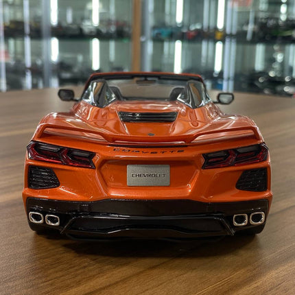 GT Spirit 1/18 Chevrolet Corvette C8 2021 Orange Resin Model Limited 999 Pcs - premium collector scale model