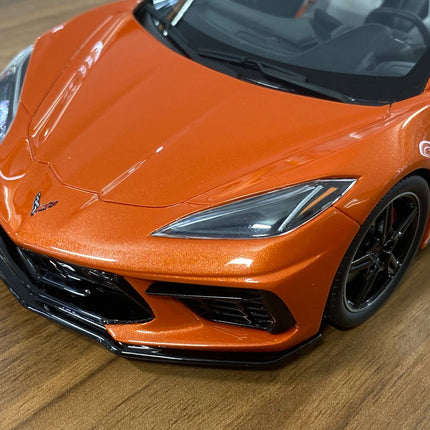 GT Spirit 1/18 Chevrolet Corvette C8 2021 Orange Resin Model Limited 999 Pcs - scale model for display