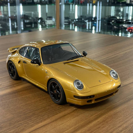 GT Spirit 1:18 Porsche 911 (993) Turbo S 2018 Project Gold Resin Model - detailed collector display model
