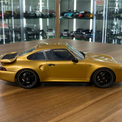 GT Spirit 1:18 Porsche 911 (993) Turbo S 2018 Project Gold Resin Model - collectible scale model car
