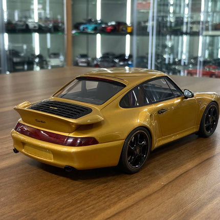 GT Spirit 1:18 Porsche 911 (993) Turbo S 2018 Project Gold Resin Model - fine detailed model replica