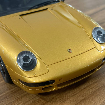 GT Spirit 1:18 Porsche 911 (993) Turbo S 2018 Project Gold Resin Model - detailed die-cast style model