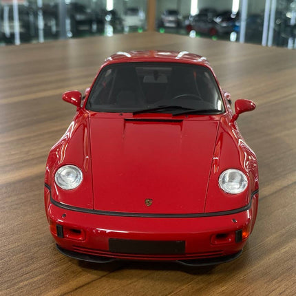 GT Spirit Porsche 911 964 Turbo S 1994 1:18 Diecast Model Car Red - studio product photo of the scale model