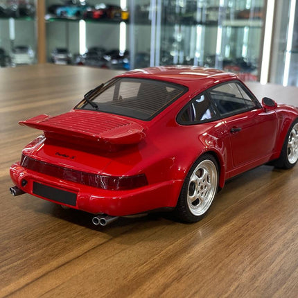 GT Spirit Porsche 911 964 Turbo S 1994 1:18 Diecast Model Car Red - fine detailed model replica
