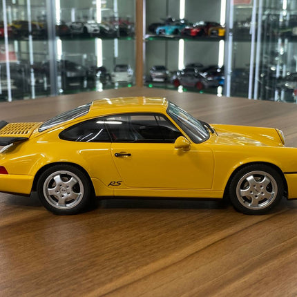 1/18 Resin GT Spirit PORSCHE 911 (964) Carrera RS America 1993 Yellow Limited 999 pcs - collectible scale model car