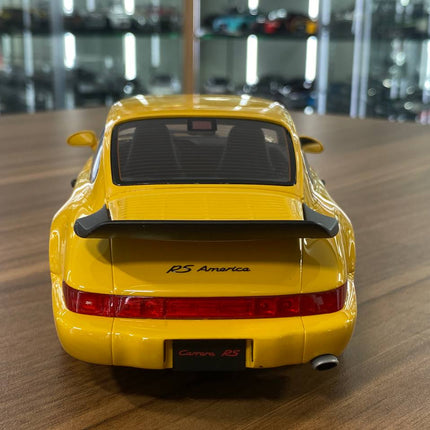 1/18 Resin GT Spirit PORSCHE 911 (964) Carrera RS America 1993 Yellow Limited 999 pcs - premium collector scale model