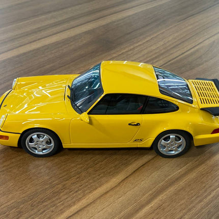1/18 Resin GT Spirit PORSCHE 911 (964) Carrera RS America 1993 Yellow Limited 999 pcs - scale model for display