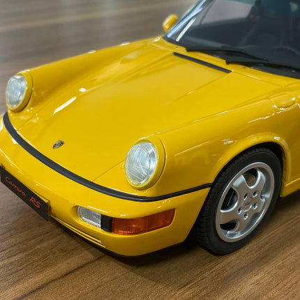 1/18 Resin GT Spirit PORSCHE 911 (964) Carrera RS America 1993 Yellow Limited 999 pcs - detailed die-cast style model