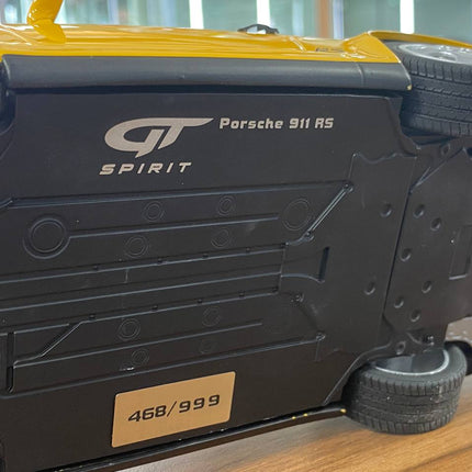 1/18 Resin GT Spirit PORSCHE 911 (964) Carrera RS America 1993 Yellow Limited 999 pcs - showroom-quality model replica