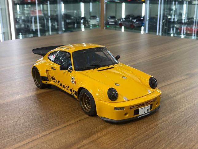 GT Spirit 1:18 Porsche 911 Carrera RSR Homage 1974 Diecast Model Car Yellow - detailed collector display model