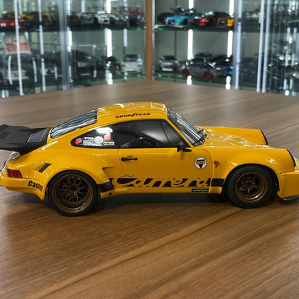 GT Spirit 1:18 Porsche 911 Carrera RSR Homage 1974 Diecast Model Car Yellow - fine detailed model replica