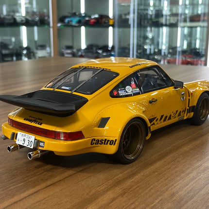 GT Spirit 1:18 Porsche 911 Carrera RSR Homage 1974 Diecast Model Car Yellow - collectible scale model car