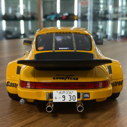 GT Spirit 1:18 Porsche 911 Carrera RSR Homage 1974 Diecast Model Car Yellow - premium collector scale model