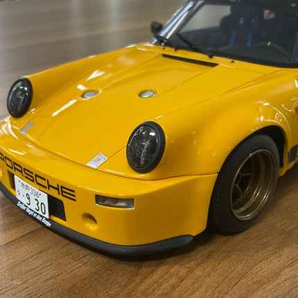 GT Spirit 1:18 Porsche 911 Carrera RSR Homage 1974 Diecast Model Car Yellow - scale model for display