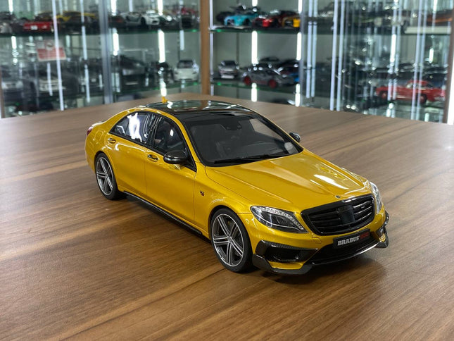 GT Spirit 1:18 Mercedes-Benz S65 BRABUS Rocket 900 Gold Resin Model Car - detailed collector display model