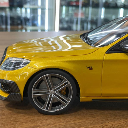 GT Spirit 1:18 Mercedes-Benz S65 BRABUS Rocket 900 Gold Resin Model Car - scale model for display