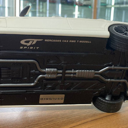 GT Spirit 1:18 Mercedes Benz C63 AMG T-Model 2011 White Resin Model - hand-finished display model