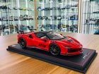 MR Collection Ferrari SF90 XX Stradale 1:18 Rosso Corsa Resin Model Car - detailed collector display model