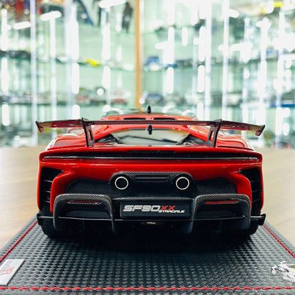 MR Collection Ferrari SF90 XX Stradale 1:18 Rosso Corsa Resin Model Car - premium collector scale model