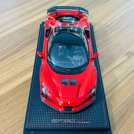 MR Collection Ferrari SF90 XX Stradale 1:18 Rosso Corsa Resin Model Car - detailed die-cast style model