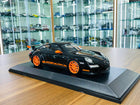 Minichamps Porsche 911 GT3 RS 2007 1:18 Diecast Model Black Orange - detailed collector display model