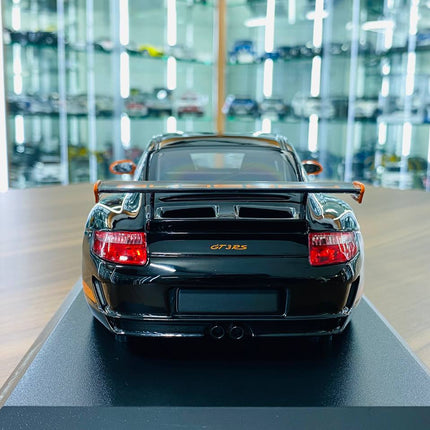 Minichamps Porsche 911 GT3 RS 2007 1:18 Diecast Model Black Orange - fine detailed model replica