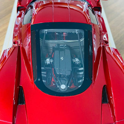1/18 MR Collection Ferrari Enzo Rosso Efesto (deep red) black rims & red accent line - scale model for display