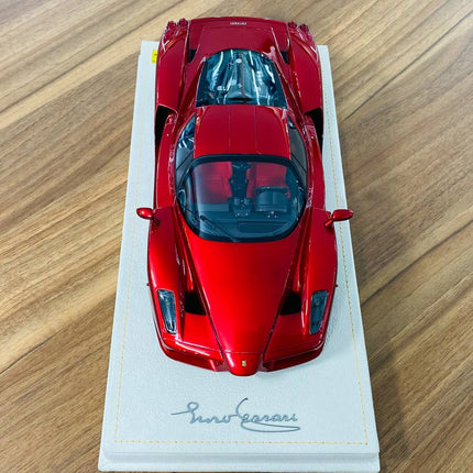 1/18 MR Collection Ferrari Enzo Rosso Efesto (deep red) black rims & red accent line - scale model collectible piece