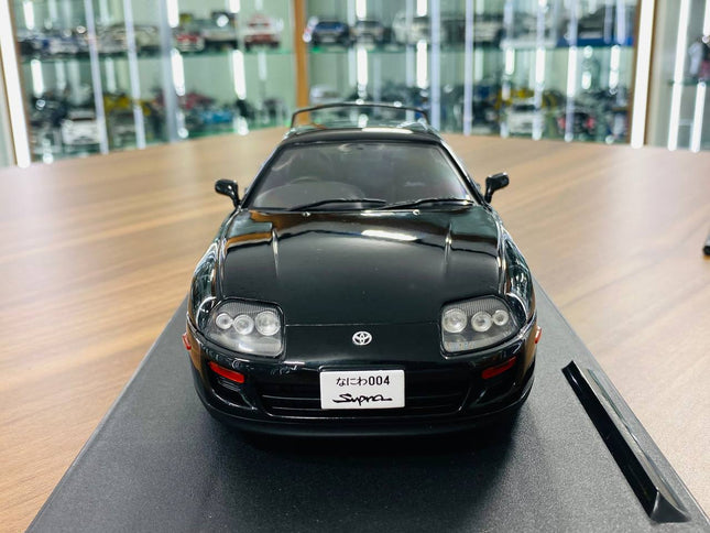 Solido 1:18 Toyota Supra MK4 (A80) 1993 Diecast Model Astral Black - studio product photo of the scale model