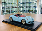GT Spirit 1/18 Porsche 911 Speedster 2019 Meissen Blue Resin Model - detailed collector display model