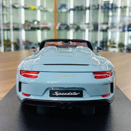 GT Spirit 1/18 Porsche 911 Speedster 2019 Meissen Blue Resin Model - scale model for display
