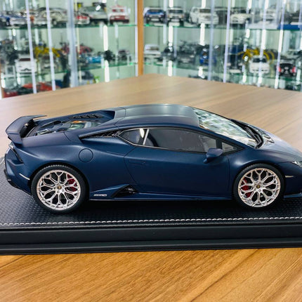 MR Collection Lamborghini Huracan TECNICA 1/18 Blue Resin Limited Edition 1 of 1 - collectible scale model car