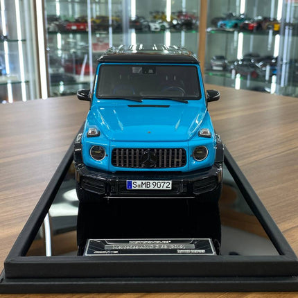 Motor Helix Mercedes-Benz AMG G63 2019 1/18 Resin Model Baby Blue - studio product photo of the scale model