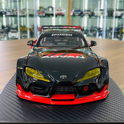 Ignition Model Toyota Supra MK5 Pandem RB 1/18 Resin Model Advan - collector edition scale model