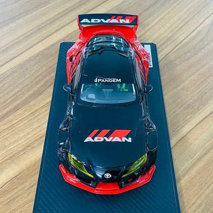 Ignition Model Toyota Supra MK5 Pandem RB 1/18 Resin Model Advan - studio product photo of the scale model