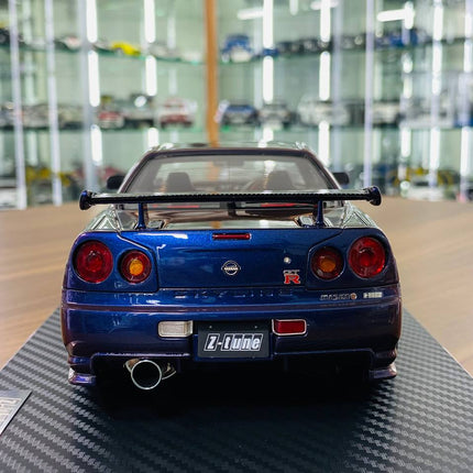 Ignition Model Nissan Skyline GT-R R34 Z-Tune 1/18 Resin Violet - premium collector scale model