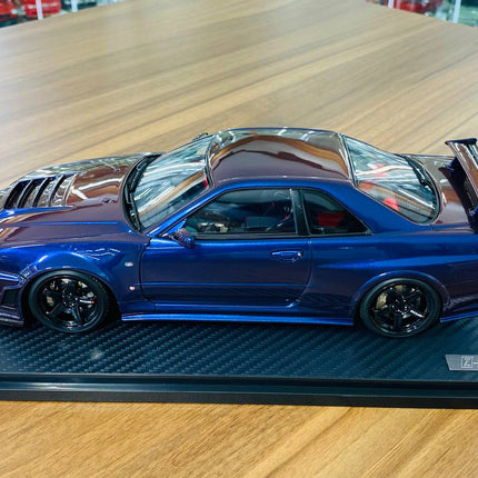 Ignition Model Nissan Skyline GT-R R34 Z-Tune 1/18 Resin Violet - scale model for display