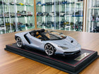 MR Collection 1/18 Lamborghini Centenario Roadster Argento Centenario Blue Limited Edition - detailed collector display model